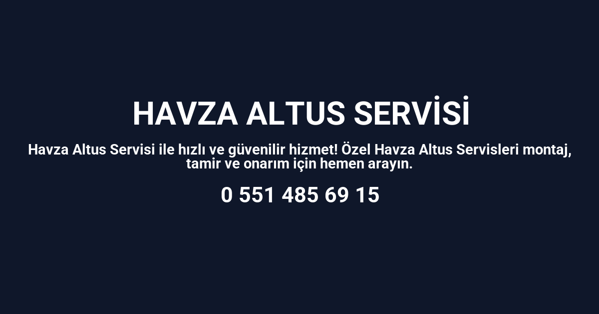 Havza Altus Servisi